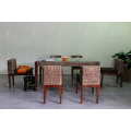 High Quality Natural Water Hyacinth Coffee and Dining Set Wicker Furniture